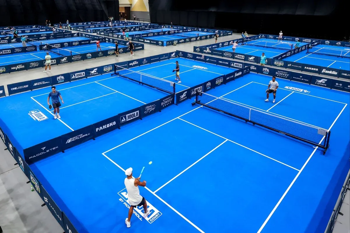 JOOLA courts installed for the PPA Asia